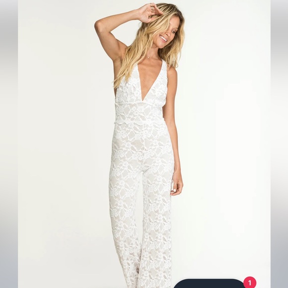 Nightcap Wisteria Lace Jumpsuit NWOT - Picture 4 of 7